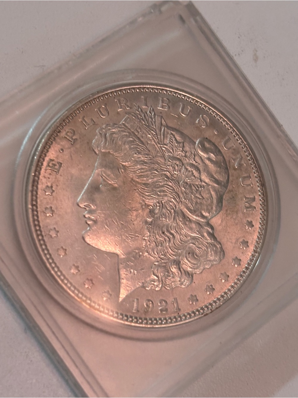 1921 Morgan Silver Dollar - Classic Silver Tone